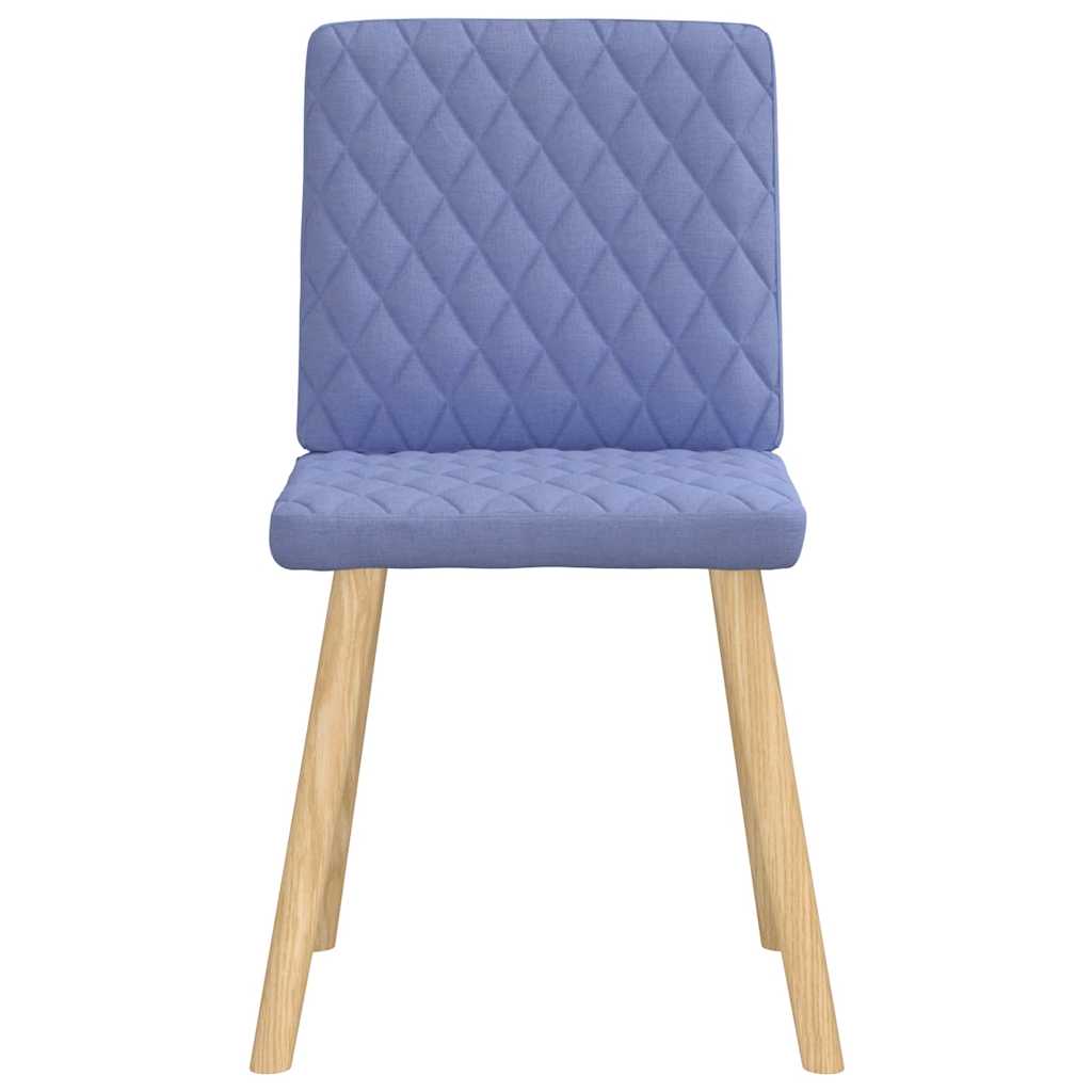 vidaXL Esszimmerstühle 4 Stk. Jeansblau Stoff
