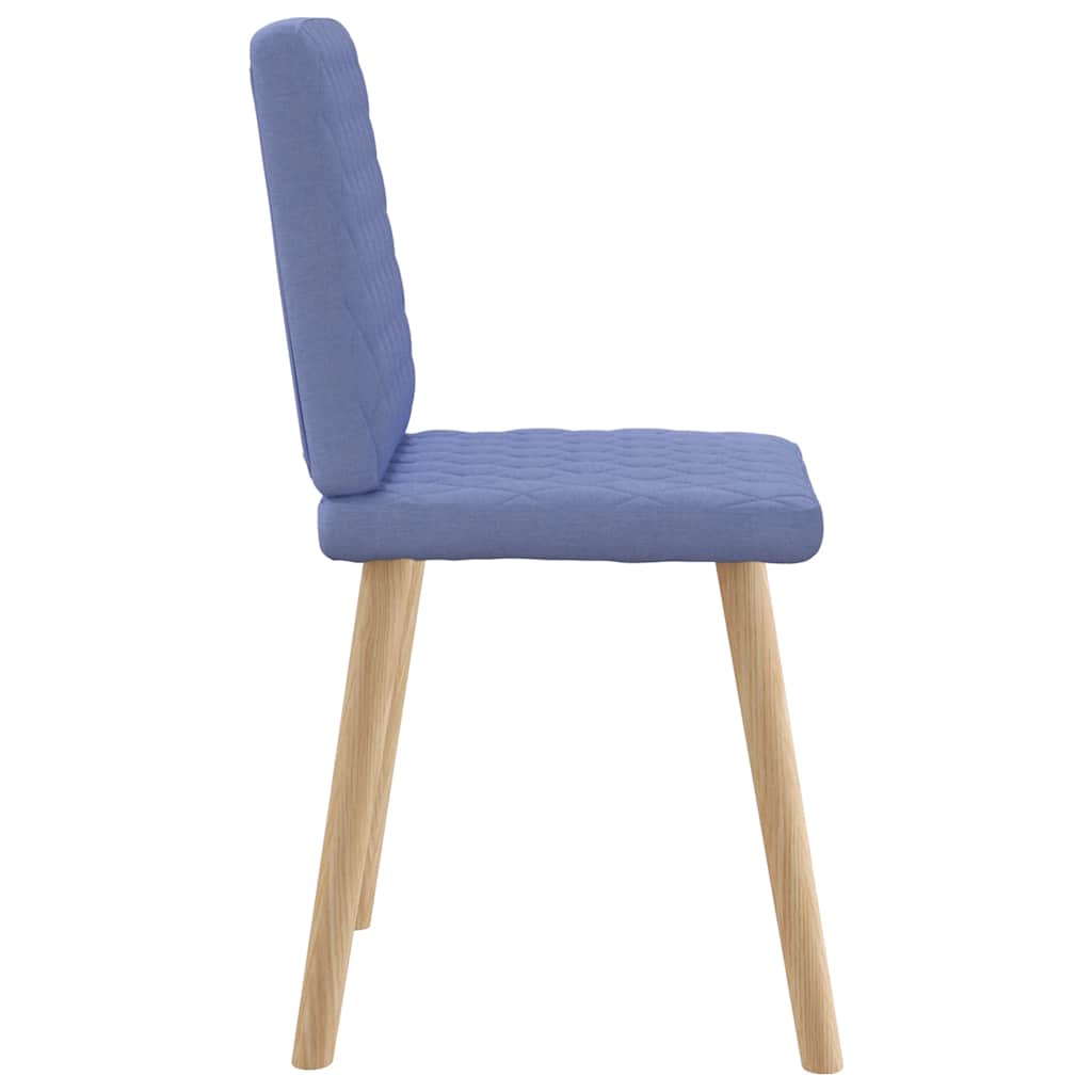 vidaXL Esszimmerstühle 4 Stk. Jeansblau Stoff