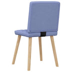 vidaXL Esszimmerstühle 4 Stk. Jeansblau Stoff