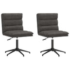 vidaXL Esszimmerstühle 2 Stk. Schwarz Kunstleder