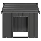 vidaXL Hundehütte mit Dach 85x107x81 cm Verzinkter Stahl