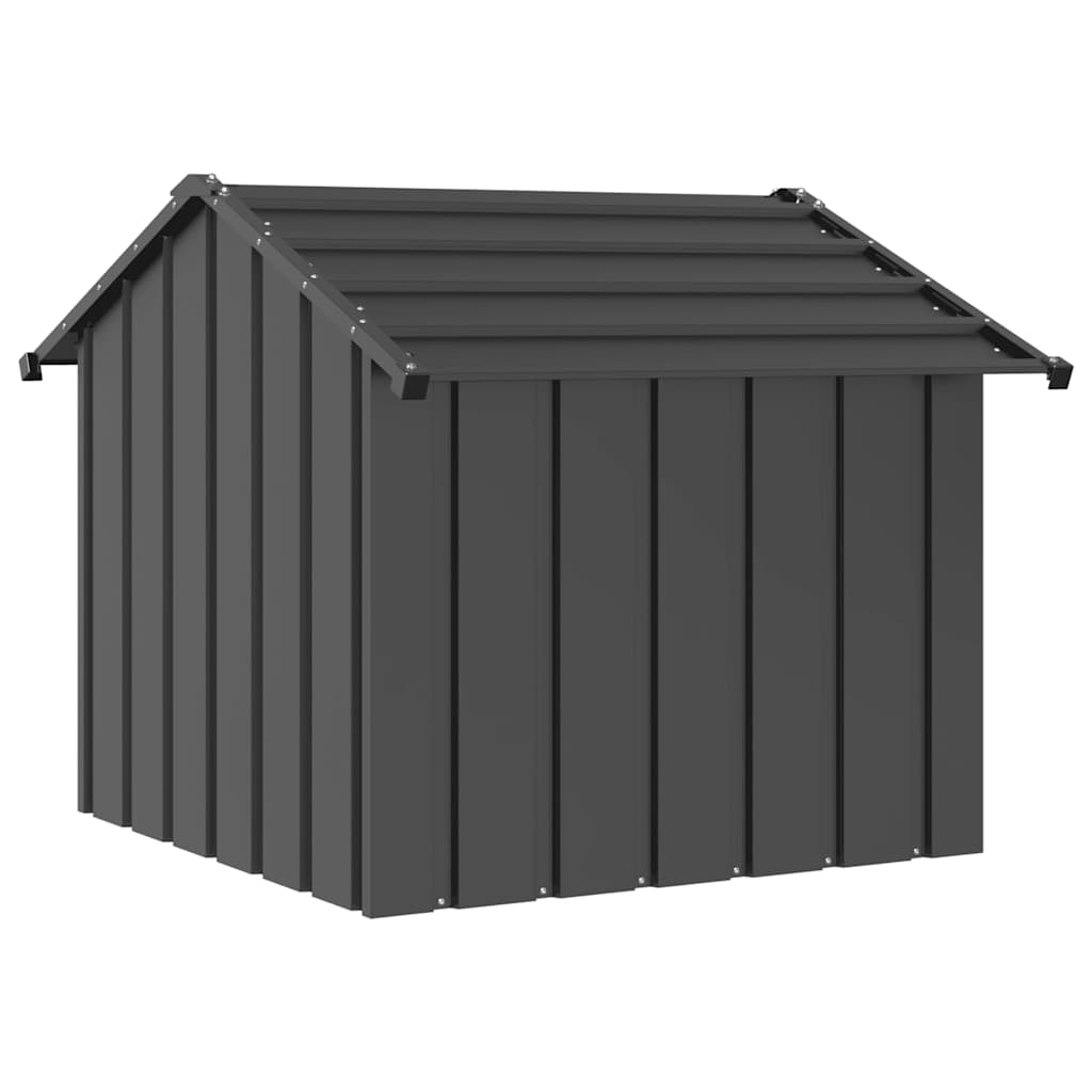 vidaXL Hundehütte mit Dach 85x107x81 cm Verzinkter Stahl