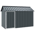 vidaXL Vogelkäfig Anthrazit 215 x 112 x 141 cm Verzinkter Stahl