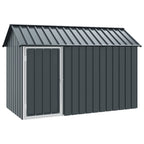 vidaXL Vogelkäfig Anthrazit 215 x 112 x 141 cm Verzinkter Stahl