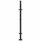 vidaXL Gartentor Schwarz 100x100 cm Stahl Lichtdesign