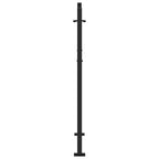 vidaXL Gartentor Schwarz 100x125 cm Stahl Leichtes Design