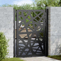 vidaXL Gartentor Schwarz 100x125 cm Stahl Leichtes Design