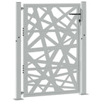 vidaXL Gartentor 100x125 cm Cortenstahl Helles Design