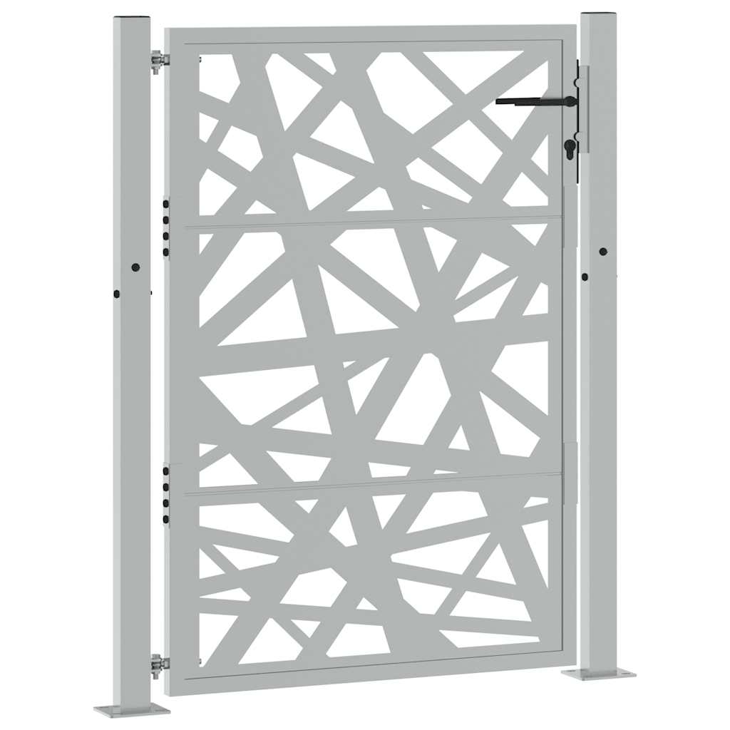 vidaXL Gartentor 100x125 cm Cortenstahl Helles Design