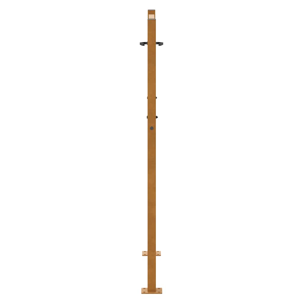 vidaXL Gartentor 100x125 cm Cortenstahl Helles Design