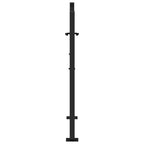 vidaXL Gartentor Schwarz 100x100 cm Stahlblatt-Design