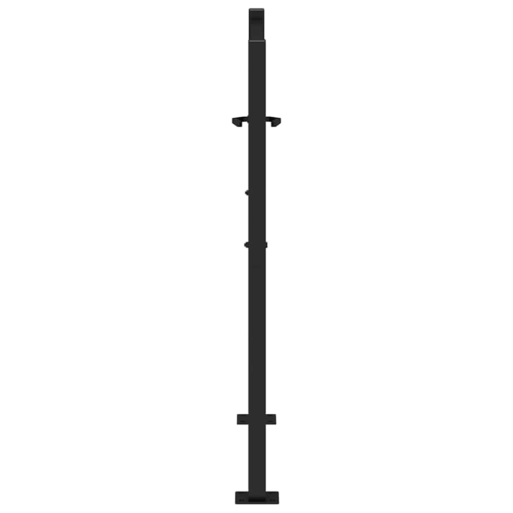 vidaXL Gartentor Schwarz 100x100 cm Stahlblatt-Design