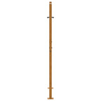 vidaXL Gartentor 100x125 cm Verwitterungsstahl Blattdesign