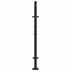 vidaXL Gartentor Schwarz 100x100 cm Stahl Flammendesign