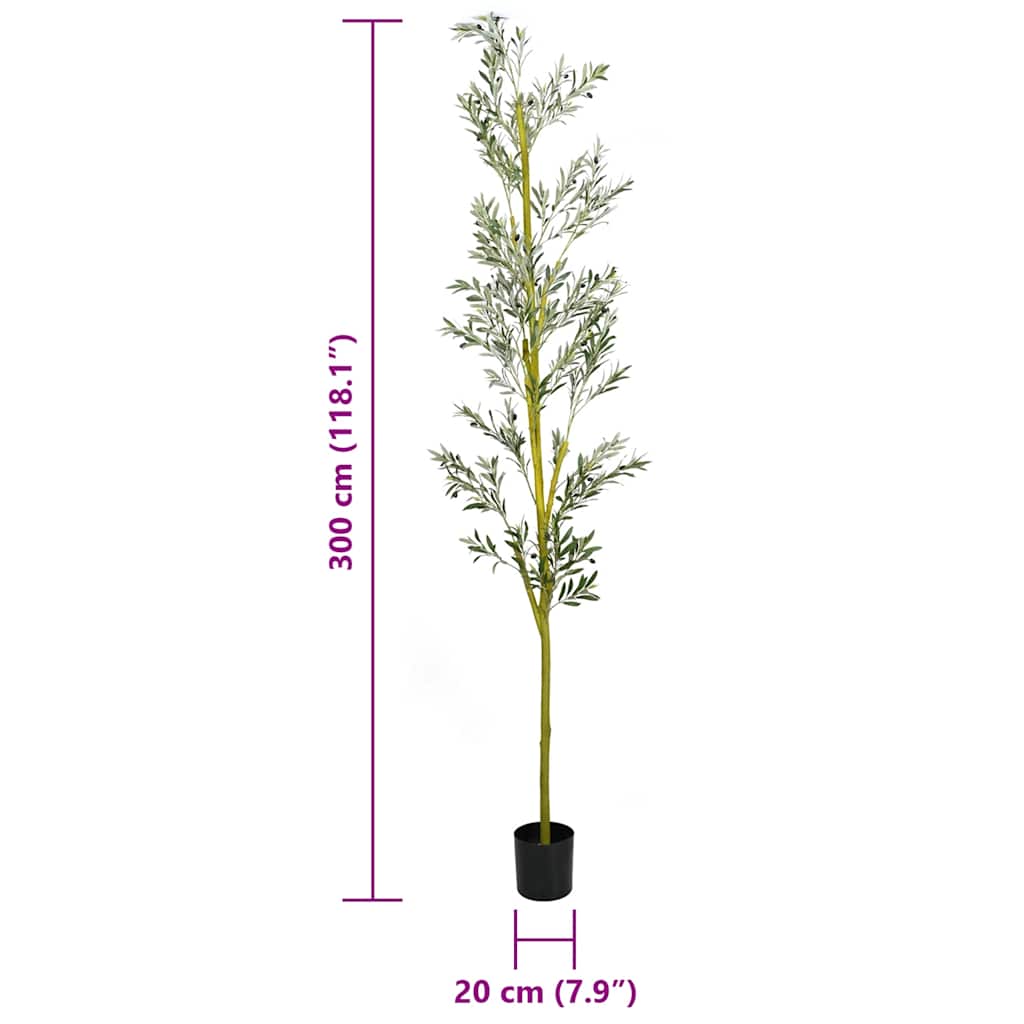 vidaXL Olivenbaum Künstlich 1000 Blätter 300 cm Grün