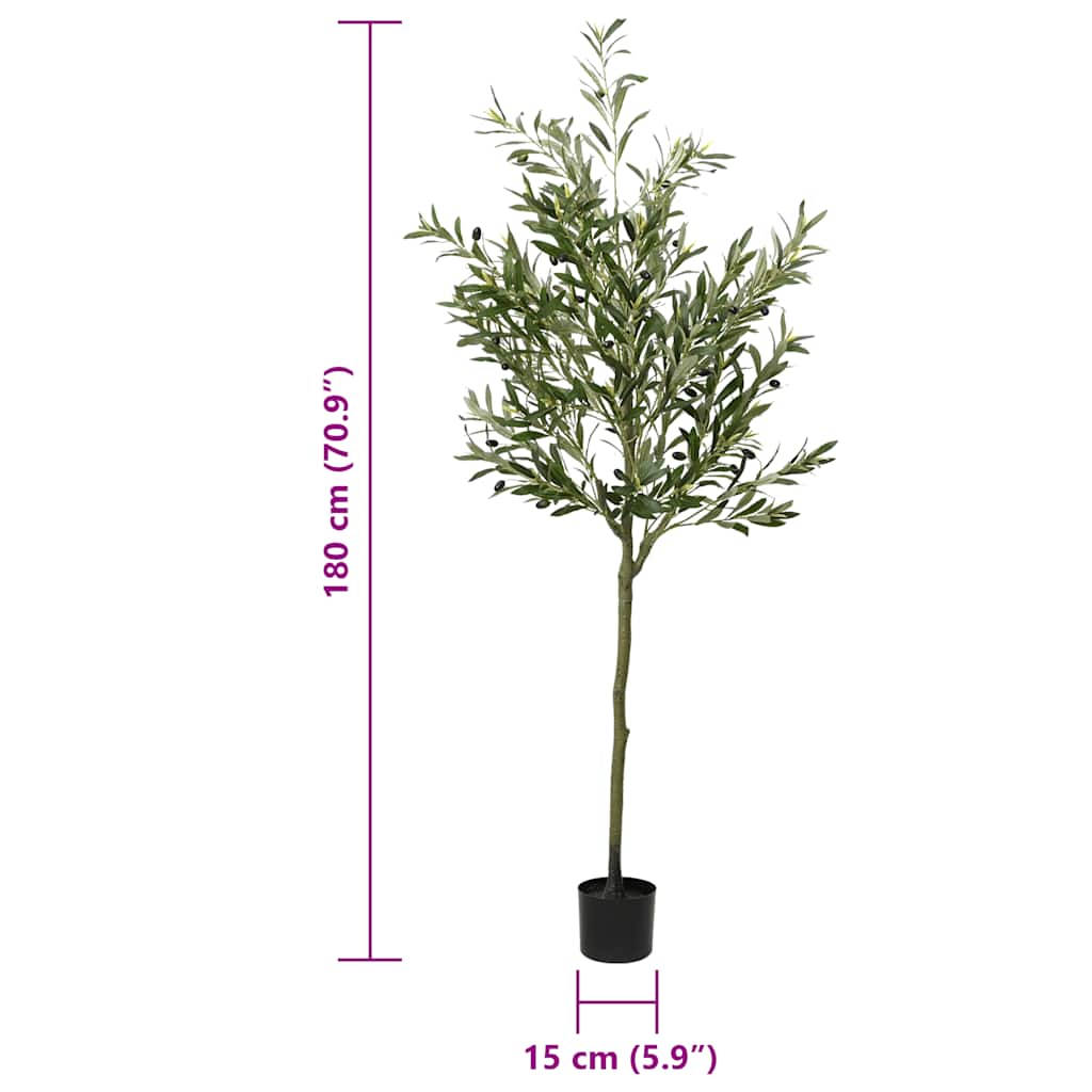 vidaXL Olivenbaum Künstlich 700 Blätter 180 cm Grün