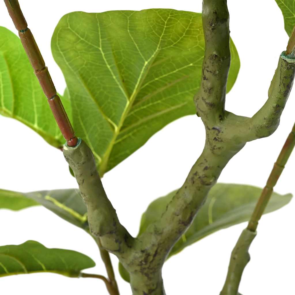 vidaXL Ficusbaum Künstlich 30 Blätter 125 cm Grün