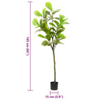vidaXL Ficusbaum Künstlich 48 Blätter 165 cm Grün