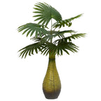 vidaXL Palme Künstlich 9 Blätter 65 cm Grün