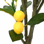 vidaXL Zitronenbaum Künstlich 136 Blätter 120 cm Grün