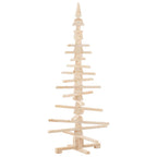 vidaXL Holz-Weihnachtsbaum zur Dekoration 150 cm Massivholz Kiefer