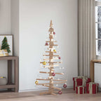 vidaXL Holz-Weihnachtsbaum zur Dekoration 150 cm Massivholz Kiefer