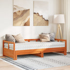 vidaXL Tagesbett Ausziehbar mit Matratzen 80x200 cm Massivholz Kiefer