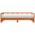 vidaXL Tagesbett Ausziehbar mit Matratzen 80x200 cm Massivholz Kiefer