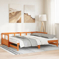 vidaXL Tagesbett Ausziehbar mit Matratzen 80x200 cm Massivholz Kiefer