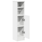 vidaXL Badezimmerschrank mit Rollenhalter Weiß 20,5x22x90 cm