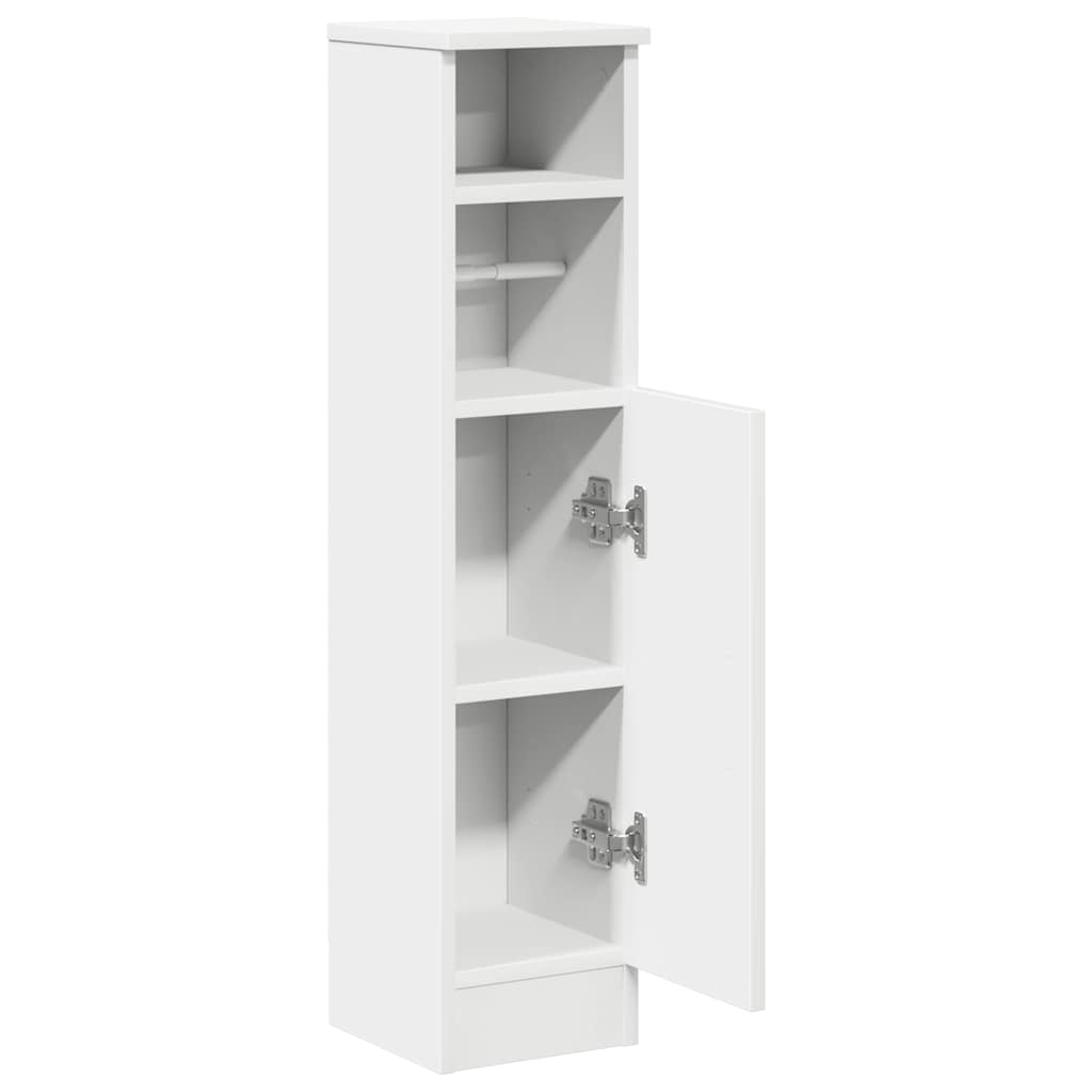 vidaXL Badezimmerschrank mit Rollenhalter Weiß 20,5x22x90 cm