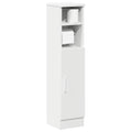 vidaXL Badezimmerschrank mit Rollenhalter Weiß 20,5x22x90 cm