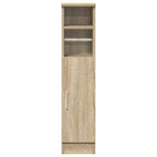 vidaXL Badezimmerschrank mit Rollenhalter Sonoma-Eiche 20,5x22x90 cm