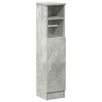 vidaXL Badezimmerschrank mit Rollenhalter Betongrau 20,5x22x90 cm