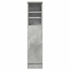 vidaXL Badezimmerschrank mit Rollenhalter Betongrau 20,5x22x90 cm