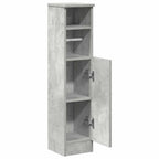 vidaXL Badezimmerschrank mit Rollenhalter Betongrau 20,5x22x90 cm