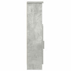 vidaXL Badezimmerschrank mit Rollenhalter Betongrau 20,5x22x90 cm