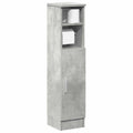 vidaXL Badezimmerschrank mit Rollenhalter Betongrau 20,5x22x90 cm