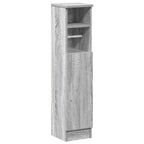 vidaXL Badezimmerschrank mit Rollenhalter Grau Sonoma 20,5x22x90 cm