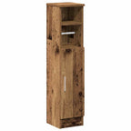 vidaXL Badezimmerschrank mit Rollenhalter Altholz-Optik 20,5x22x90 cm