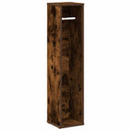 vidaXL Badezimmerschrank mit Rollenhalter Eiche geräuchert 20,5x20x90 cm