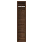 vidaXL Badezimmerschrank mit Rollenhalter Braune Eiche 20,5x20x90 cm