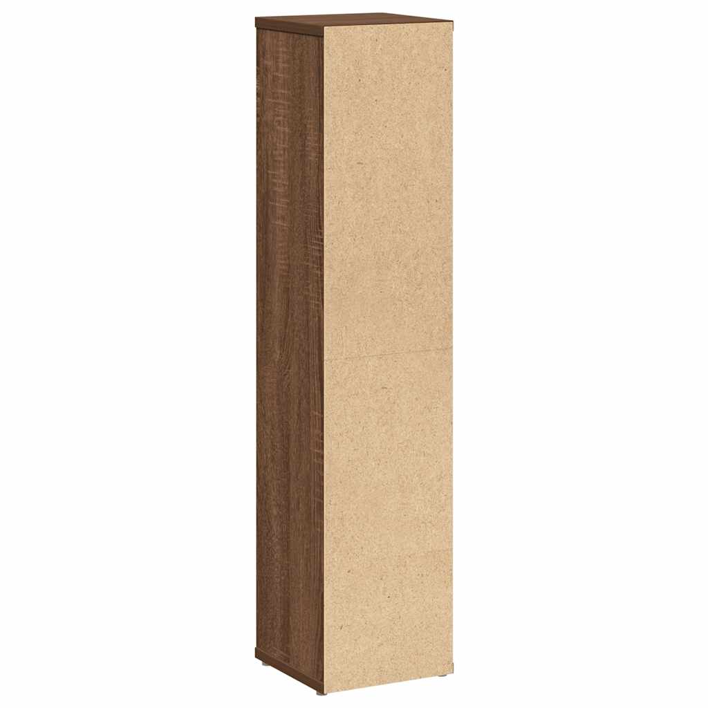 vidaXL Badezimmerschrank mit Rollenhalter Braune Eiche 20,5x20x90 cm