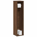 vidaXL Badezimmerschrank mit Rollenhalter Braune Eiche 20,5x20x90 cm