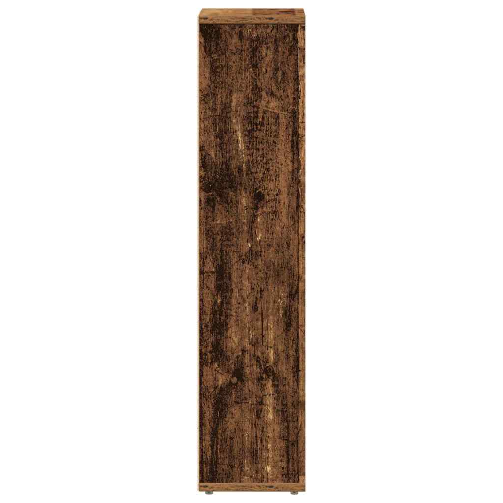 vidaXL Badezimmerschrank mit Rollenhalter Altholz 20,5x20x90 cm