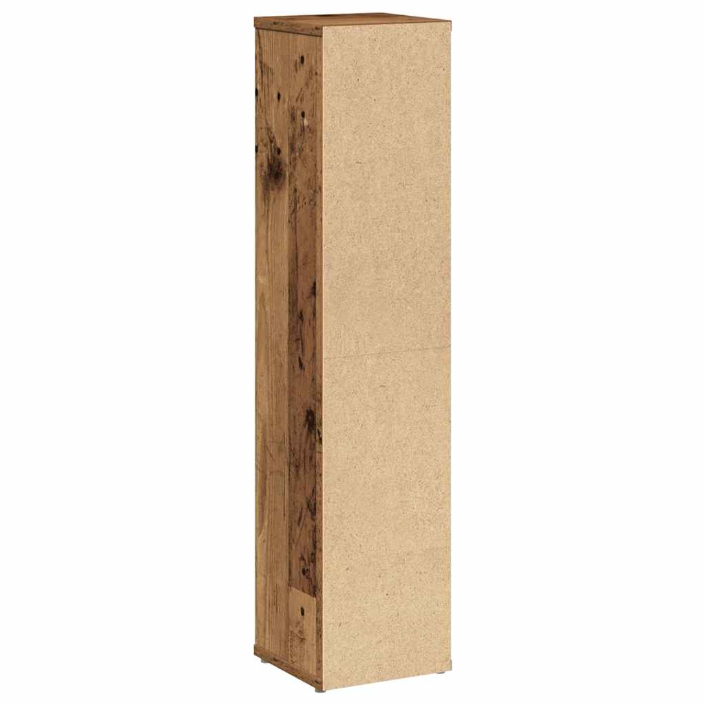 vidaXL Badezimmerschrank mit Rollenhalter Altholz 20,5x20x90 cm