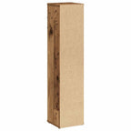vidaXL Badezimmerschrank mit Rollenhalter Altholz 20,5x20x90 cm