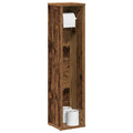 vidaXL Badezimmerschrank mit Rollenhalter Altholz 20,5x20x90 cm