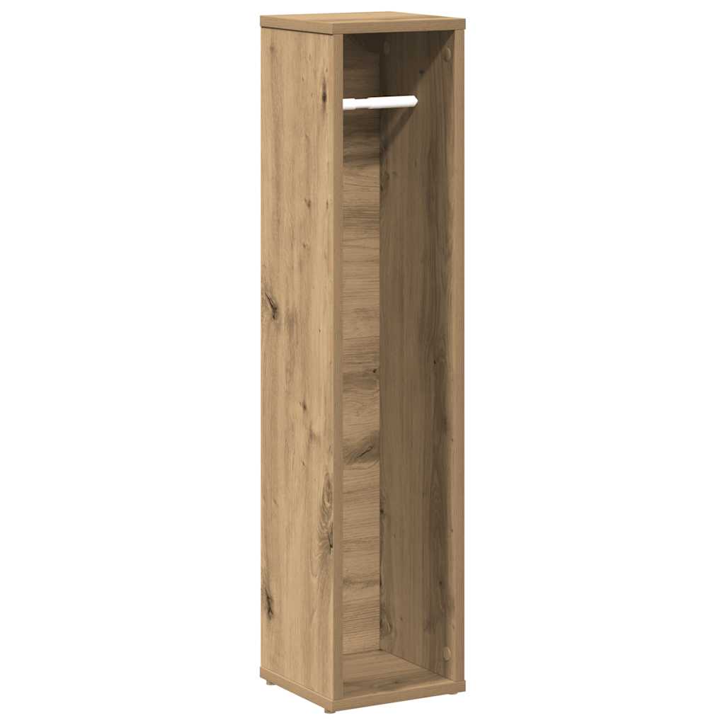 vidaXL Badezimmerschrank mit Rollenhalter Artisan Oak 20,5x20x90 cm