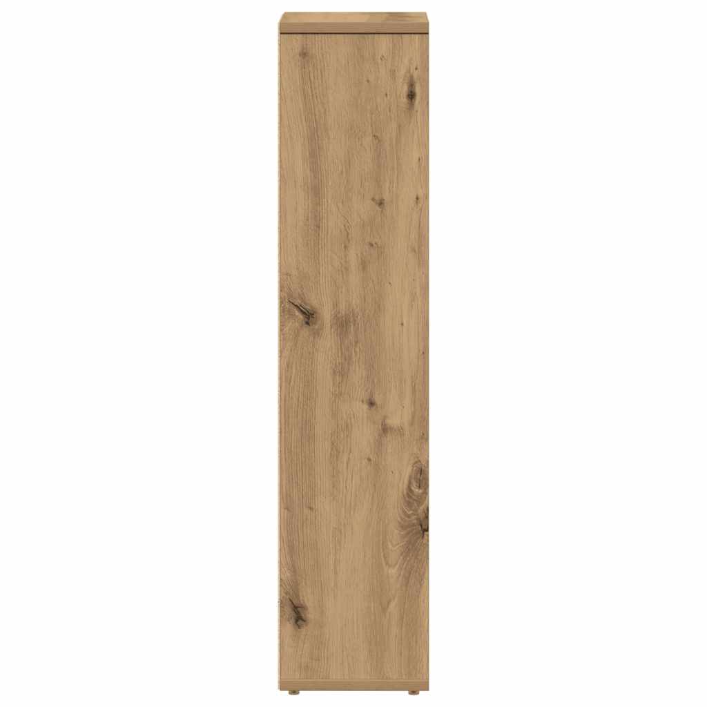 vidaXL Badezimmerschrank mit Rollenhalter Artisan Oak 20,5x20x90 cm